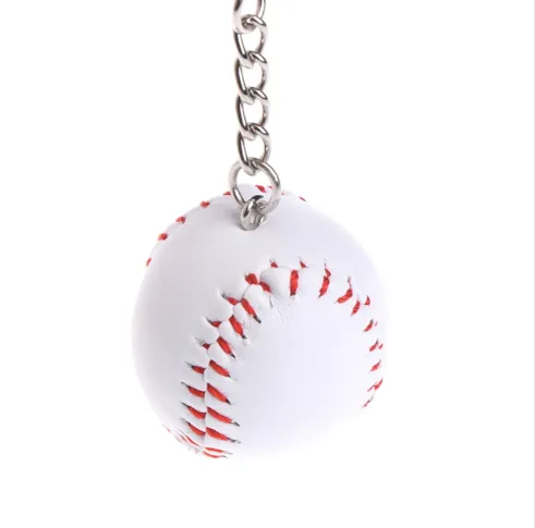1, 6 or 12 Pcs Baseball Ball & Bat Keychain