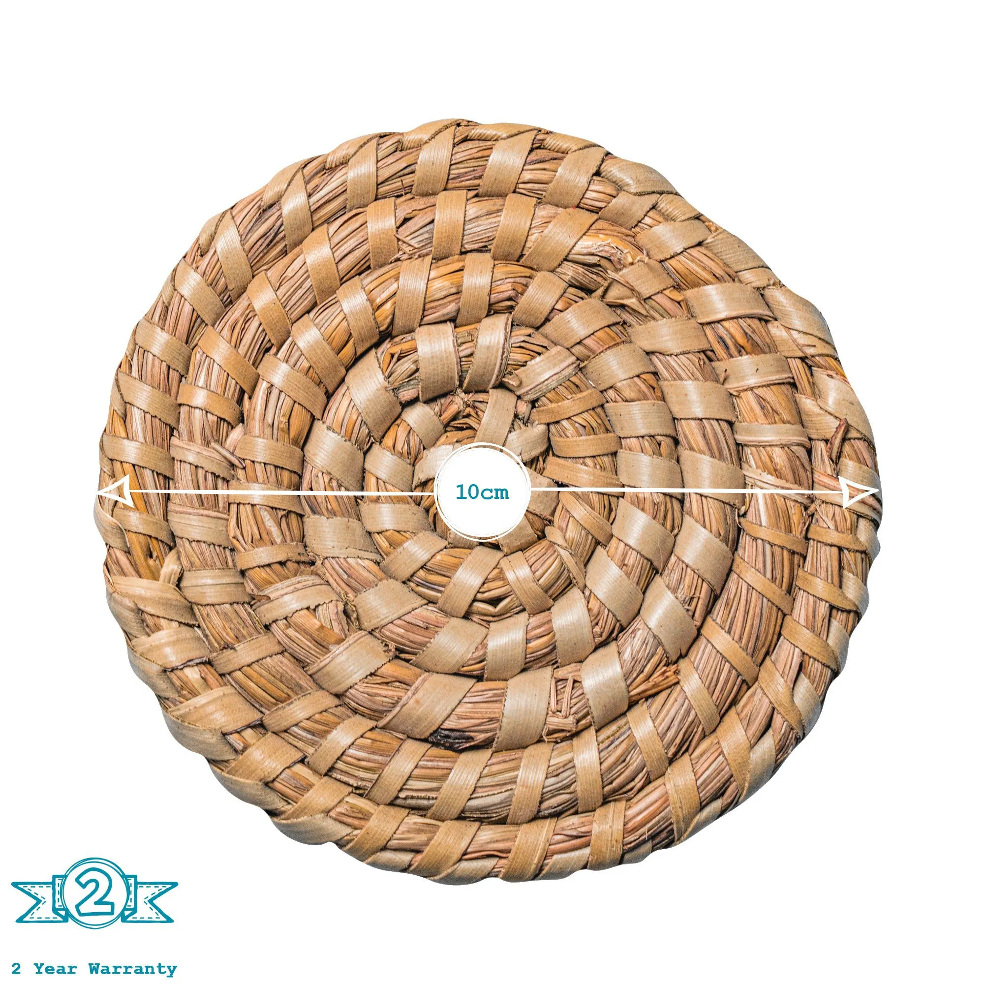 12pc Woven Palm Leaf Placemats & Coasters Set - By Argon Tableware