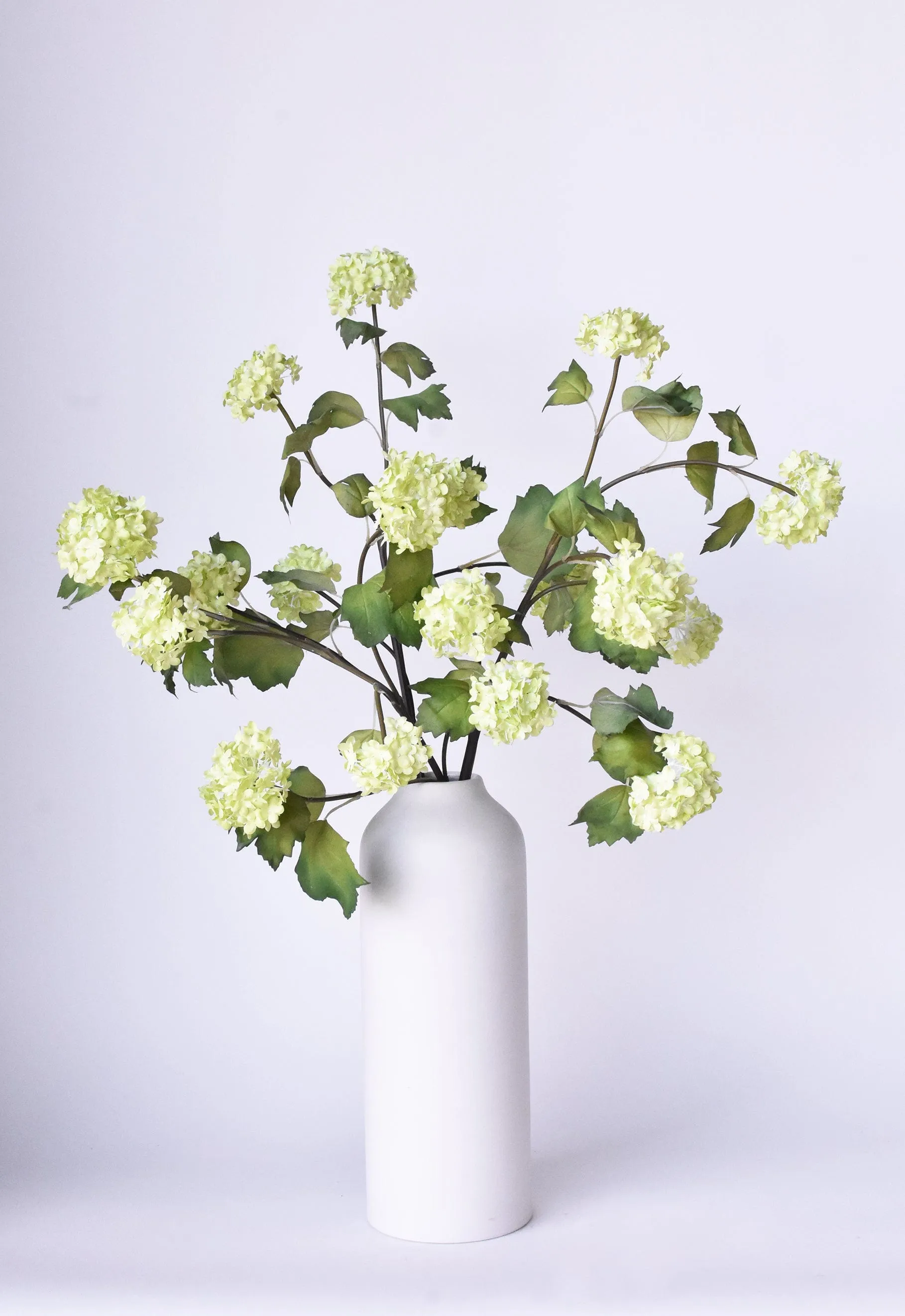 30" Faux Green Snowball Hydrangea Stem