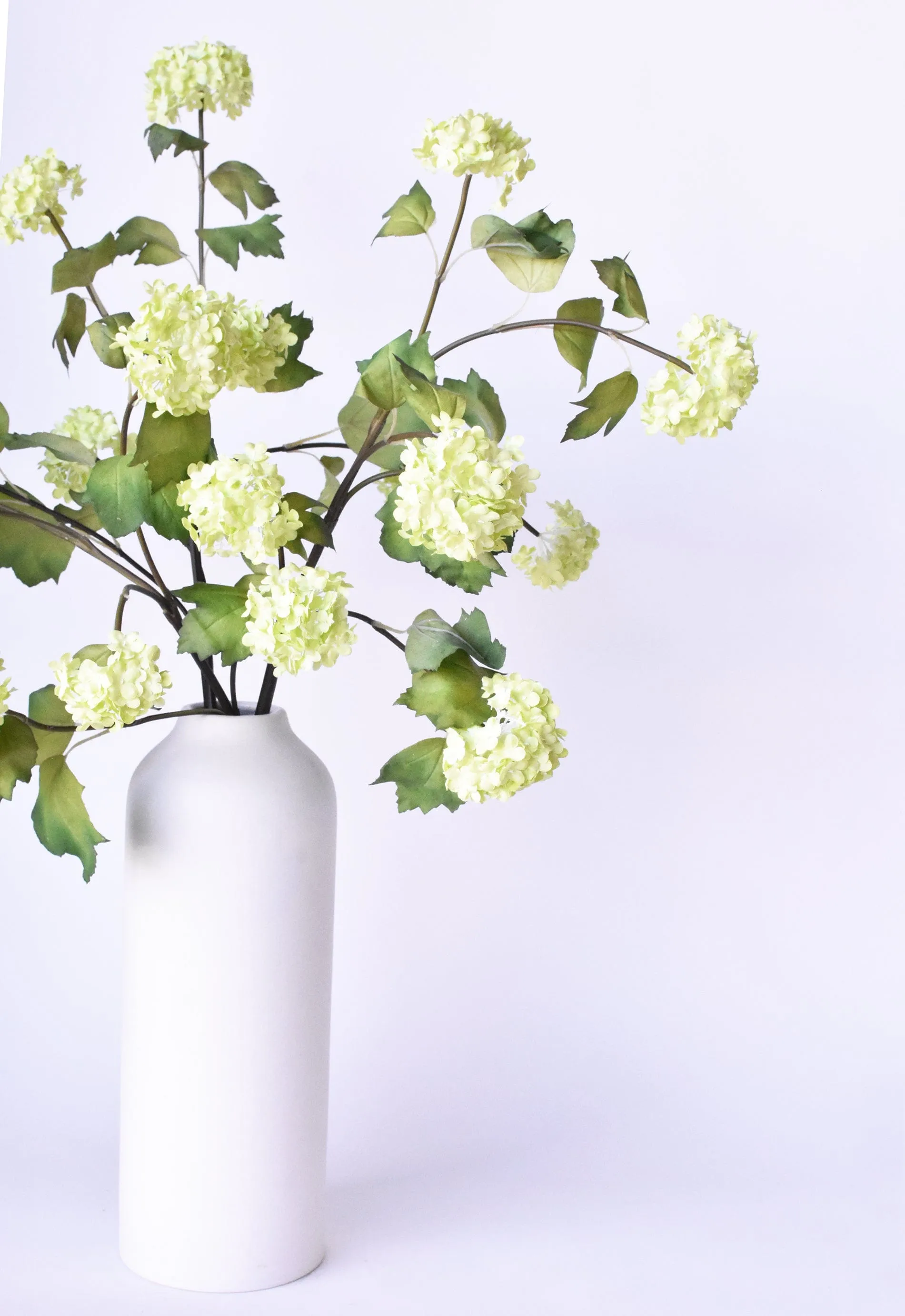 30" Faux Green Snowball Hydrangea Stem