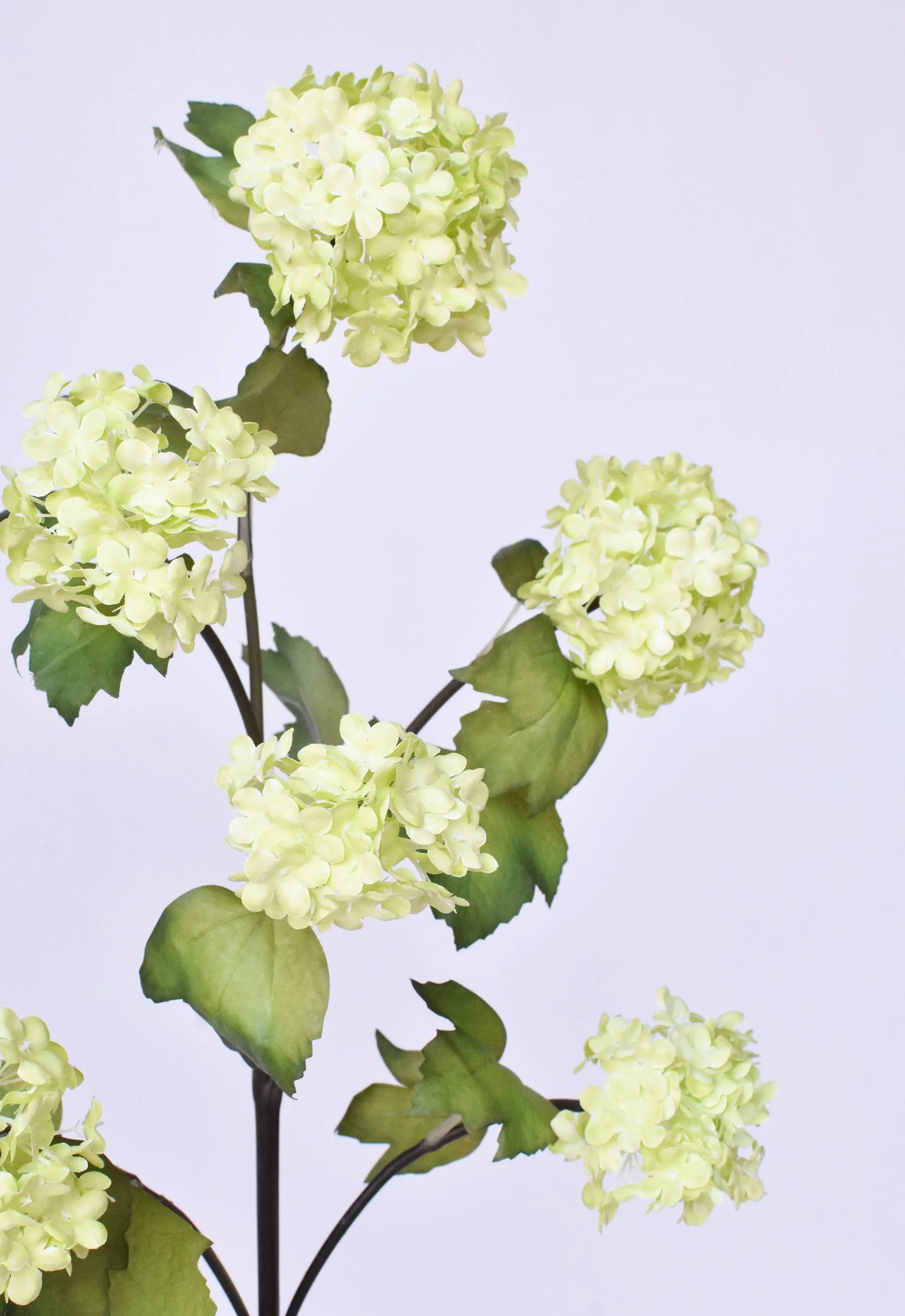 30" Faux Green Snowball Hydrangea Stem