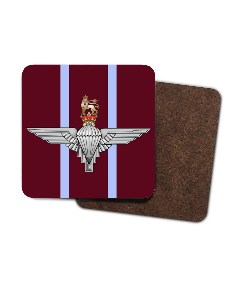 4 Pack Parachute Regiment Capbadge Hardboard Coaster