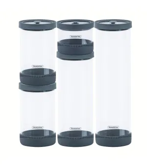 5-Piece Glass Storage Container with Silicone Lid
