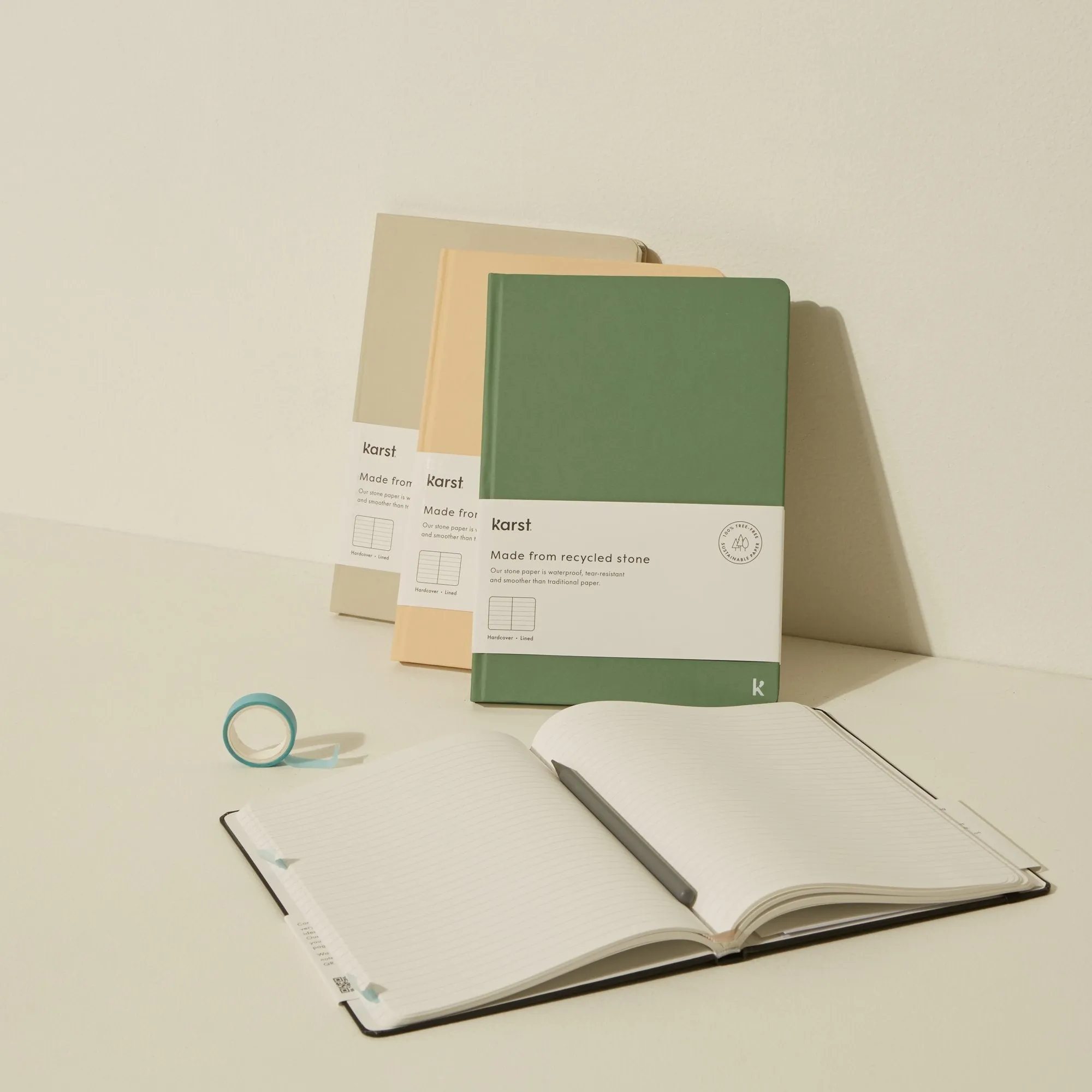 A5 Hardcover Notebook, set of 4