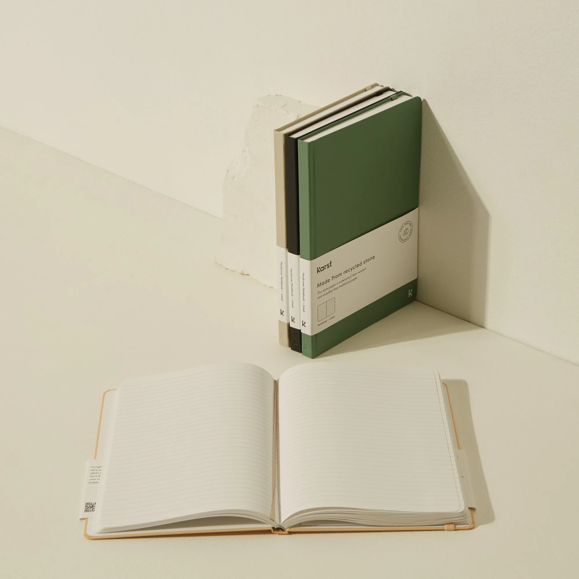 A5 Hardcover Notebook, set of 4