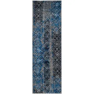 Adirondack Tradition Silver/Multi Runner Rug