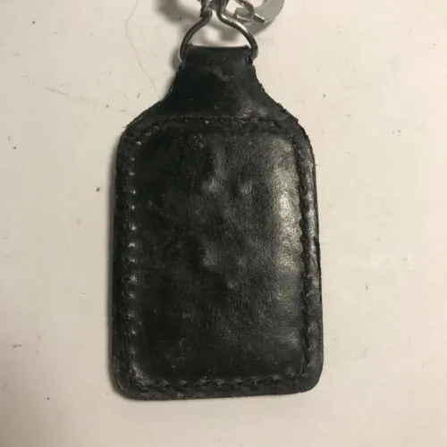 Alpha-Romeo Milano Metal And Leather Keychain