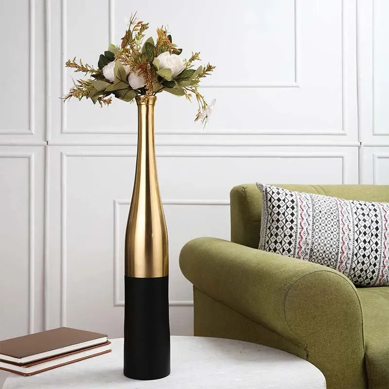 Aluminium Nickle Champagne Bottle Vase | Set of 2