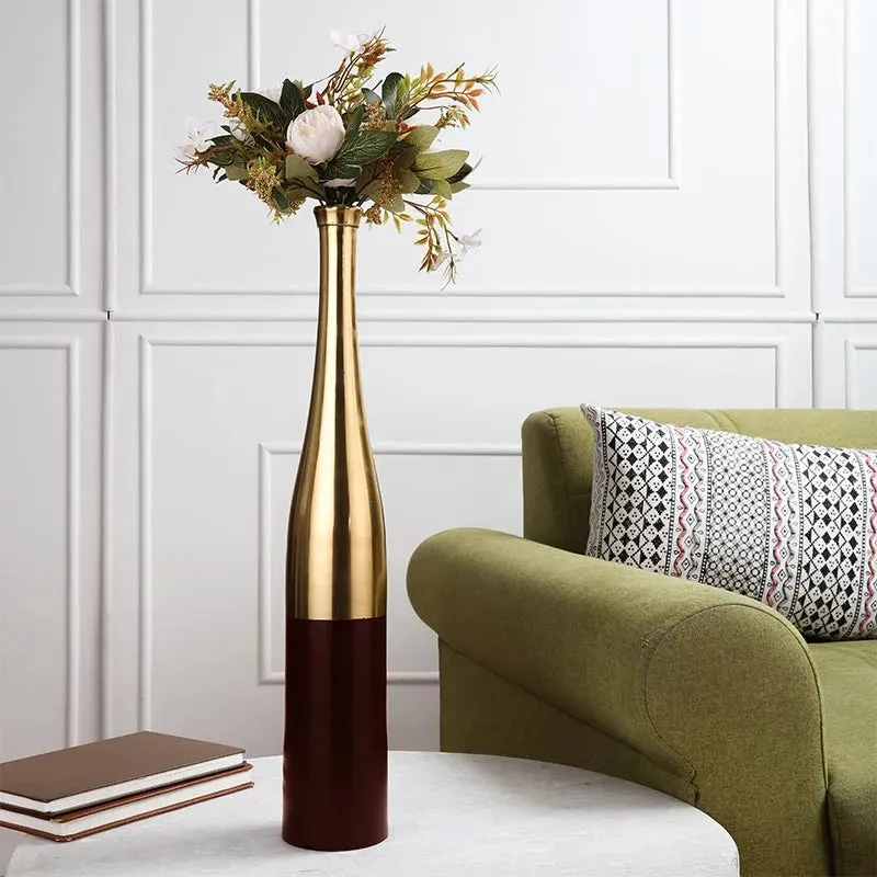 Aluminium Nickle Champagne Bottle Vase | Set of 2