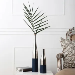 Aluminium Nickle Champagne Bottle Vase | Set of 2
