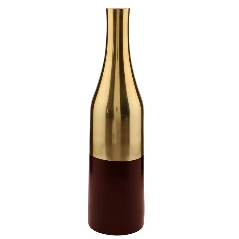 Aluminium Nickle Champagne Bottle Vase | Set of 2