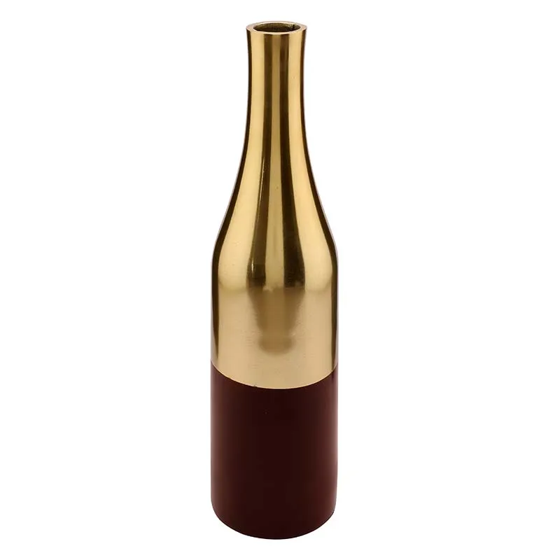 Aluminium Nickle Champagne Bottle Vase | Set of 2