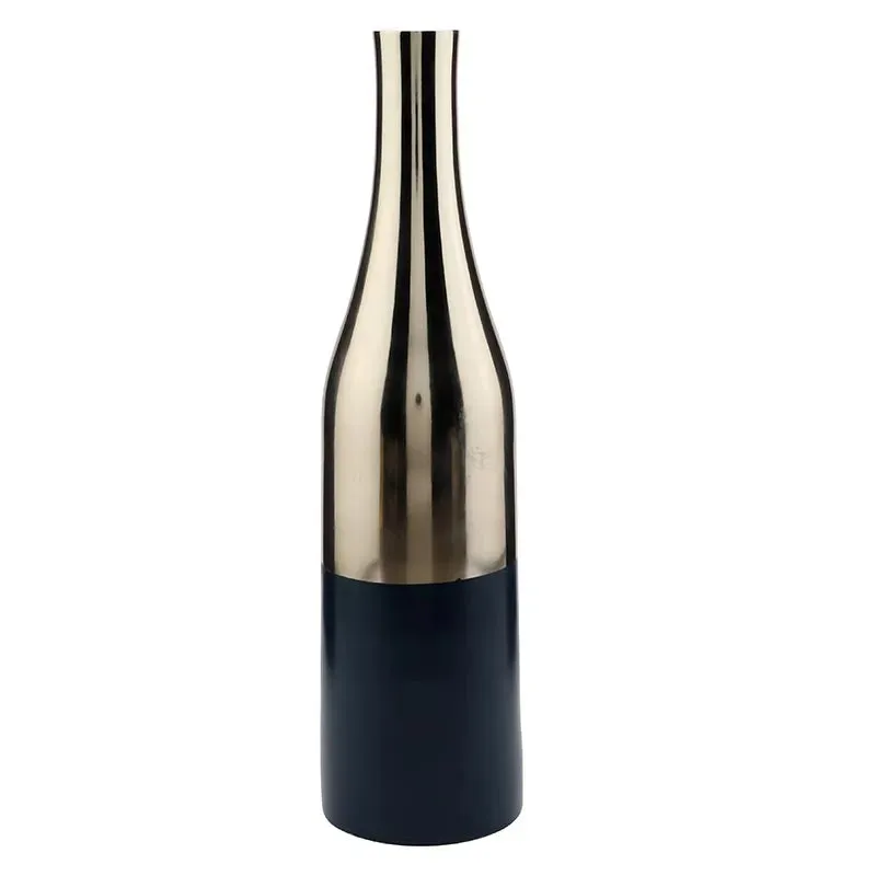 Aluminium Nickle Champagne Bottle Vase | Set of 2