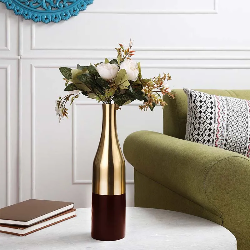 Aluminium Nickle Champagne Bottle Vase | Set of 2