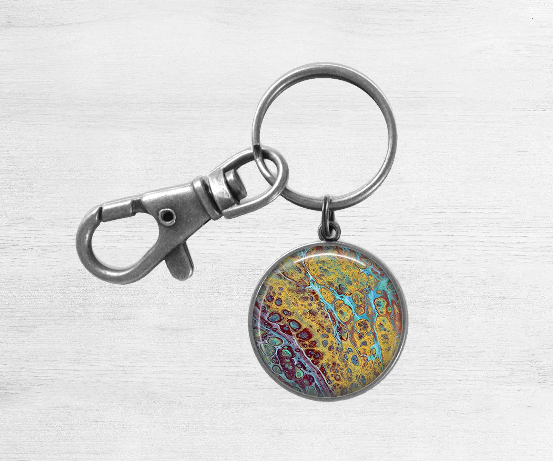 Amber Waves Keychain | Handmade Beach Key Chain