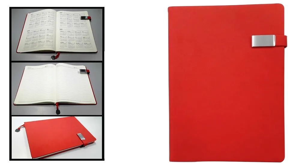 AMS-RM-8505 - RED -A5 size- Soft touch Notebooks