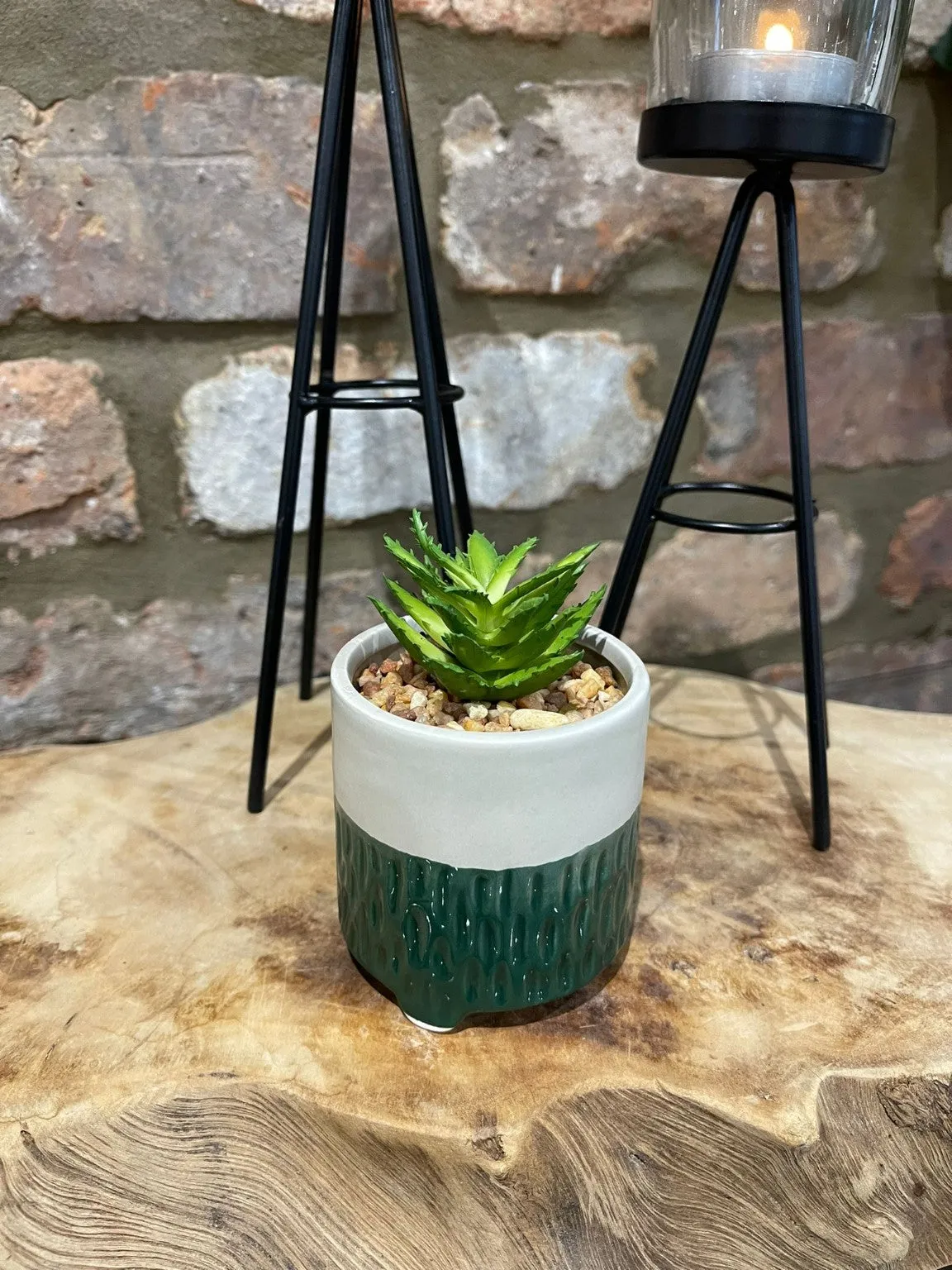 Artificial Succulent in Pot Three