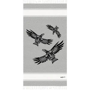 Artisan Cotton Towel (Large) - Soaring Eagle by Corey Bulpitt