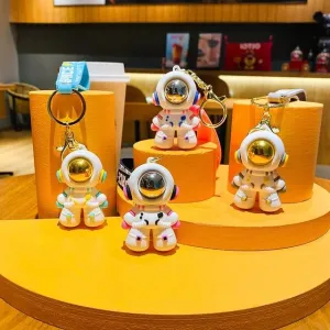 Astronaut Silicon Keychain With Bagcharm And Strap (Select From Drop Down Menu)