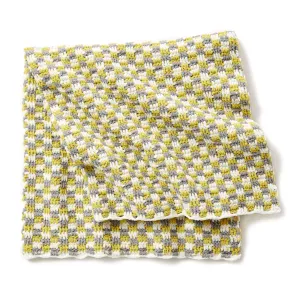 Bernat Checker Crochet Baby Blanket