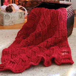 Bernat Crochet Basketweave Afghan