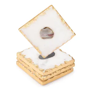 Bezrat - Bezrat Square Marble Coasters for Drinks