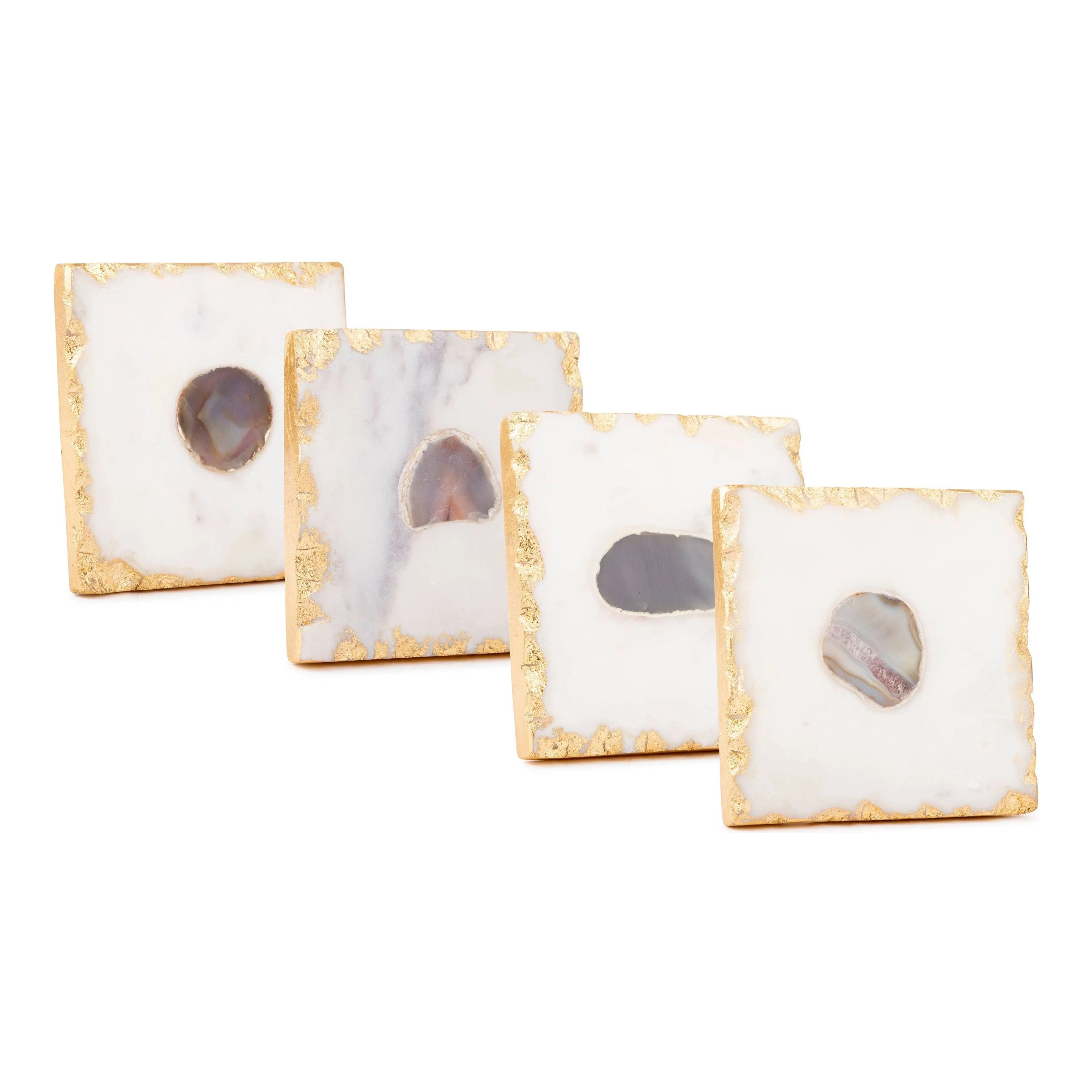 Bezrat - Bezrat Square Marble Coasters for Drinks