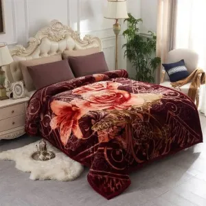 Bezzilish Home Luxurious Blanket Double Bed for Heavy Winter, Mink Blanket (Multicolor-01, 220 X 240 Cm) Lightweight Pack of 1, Specially for Diwali Gift (6)