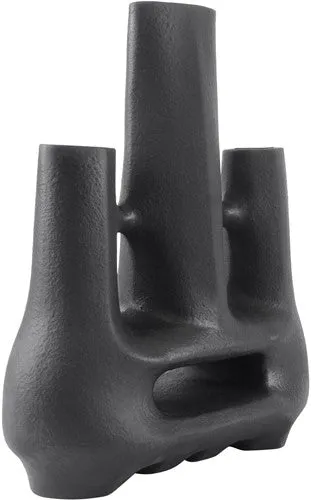 Black Textured Vase