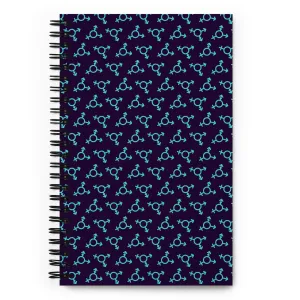 Blue Trans Symbol Pattern Spiral Notebook