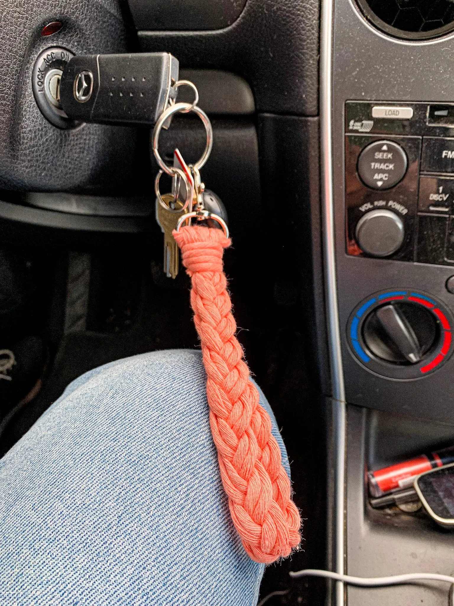 Braided Wristlet Keychain