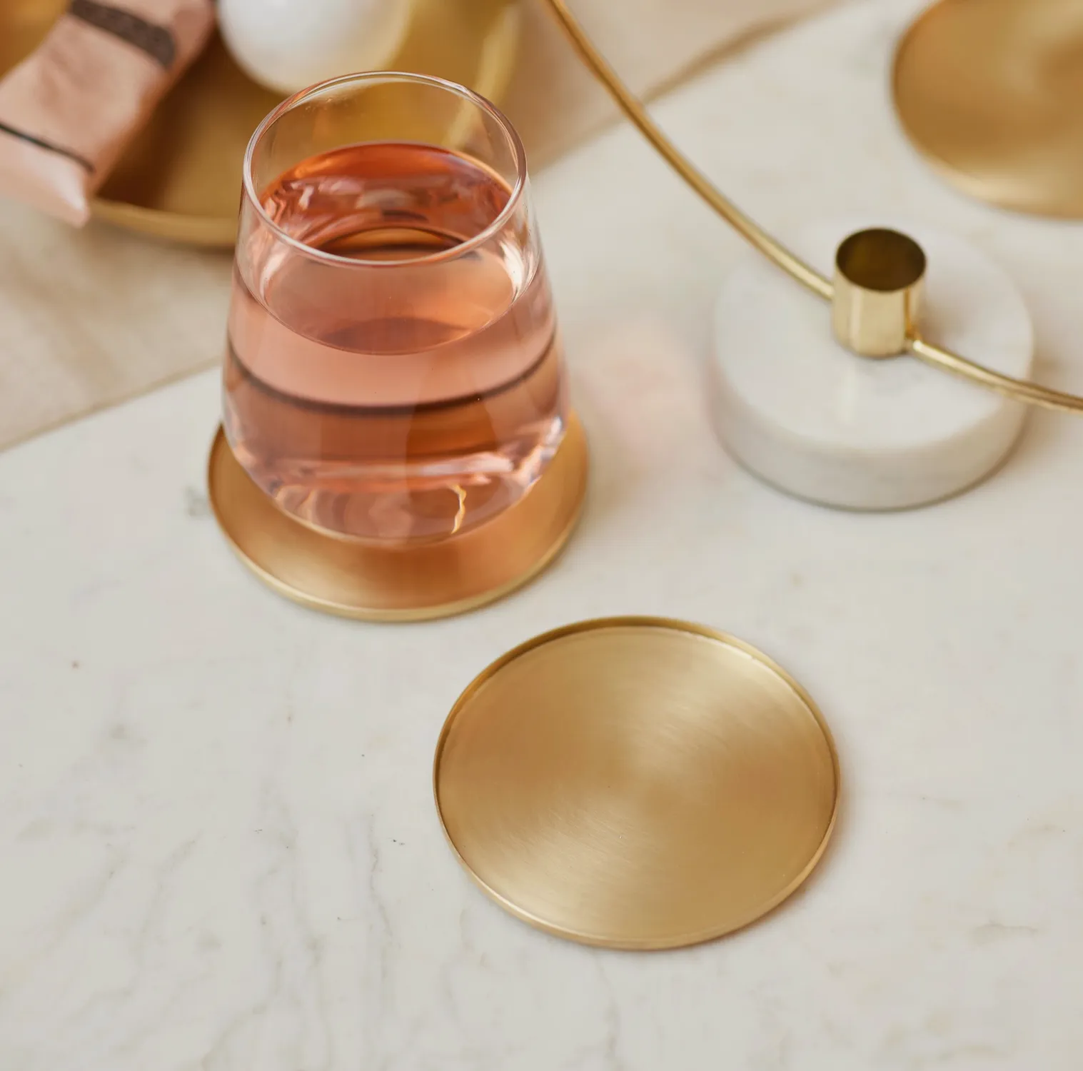 Brass Coasters - set of 4