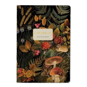 Bruno Visconti A5 Notebook - Forest Mushrooms