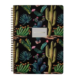 Bruno Visconti Cactus Spiral Notebook Black
