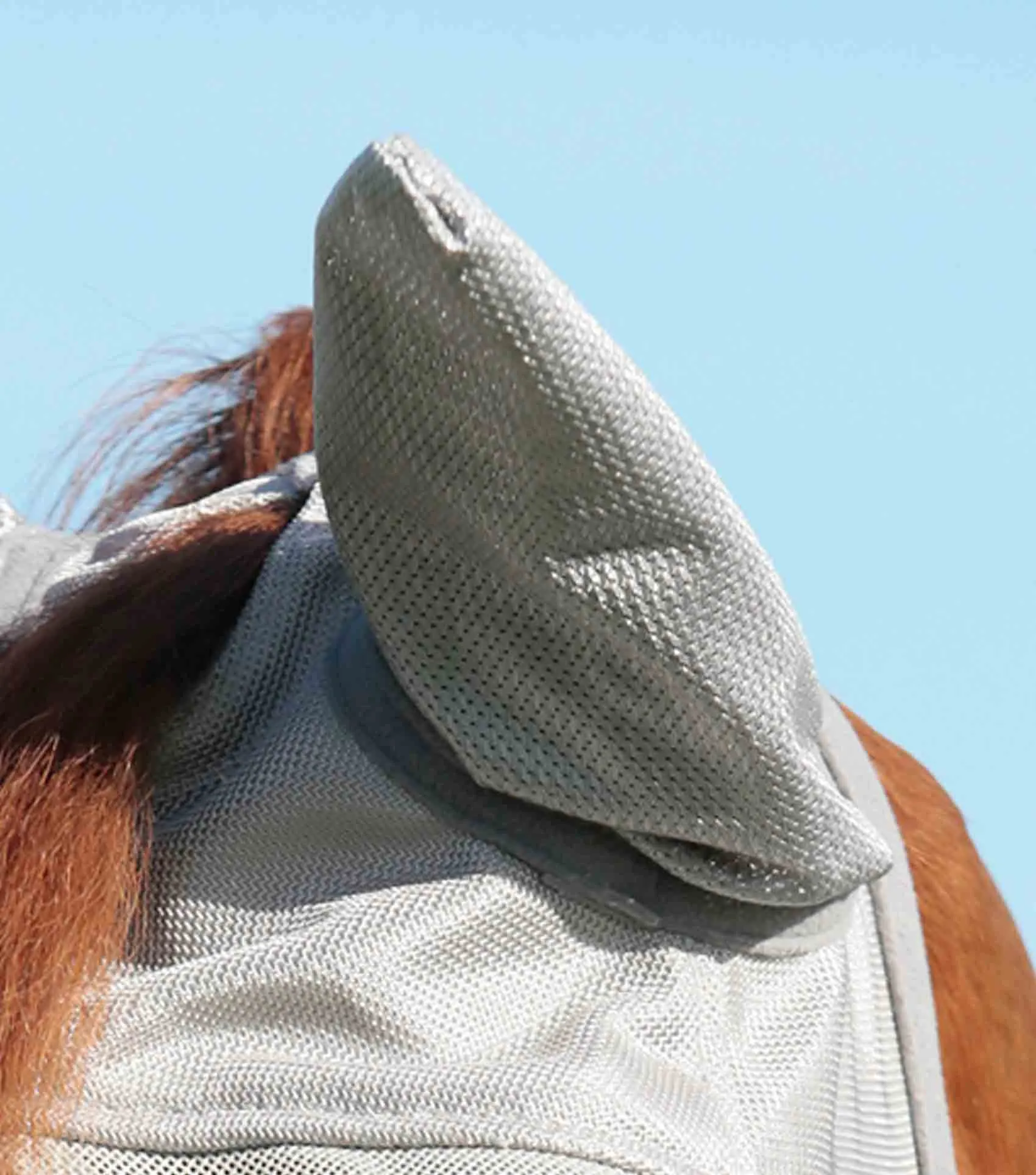 Buster Fly Mask Standard   Silver