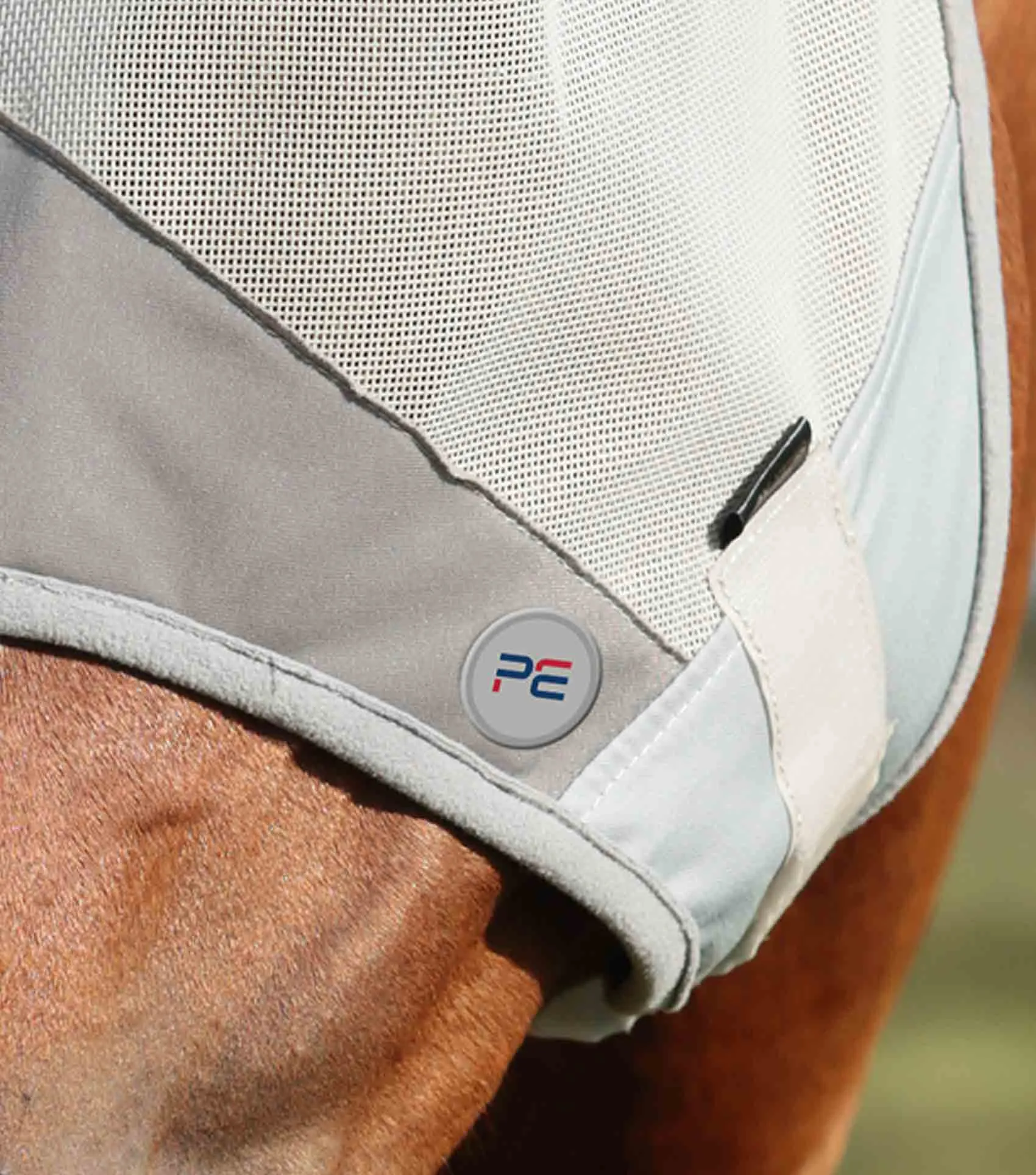 Buster Fly Mask Standard   Silver