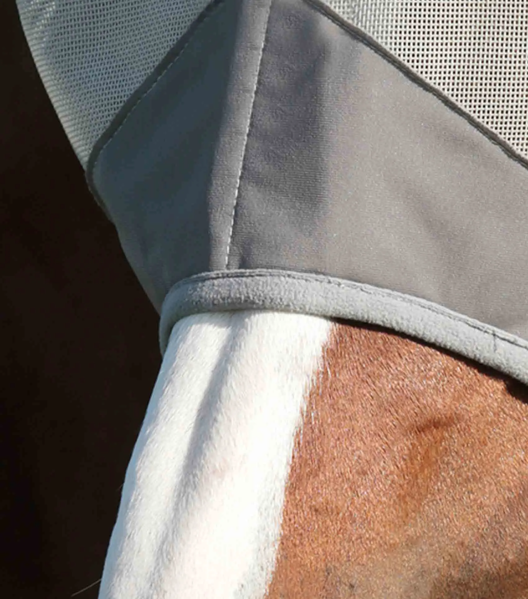 Buster Fly Mask Standard   Silver