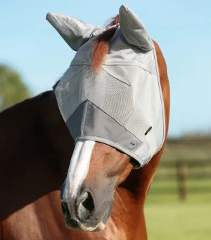 Buster Fly Mask Standard   Silver