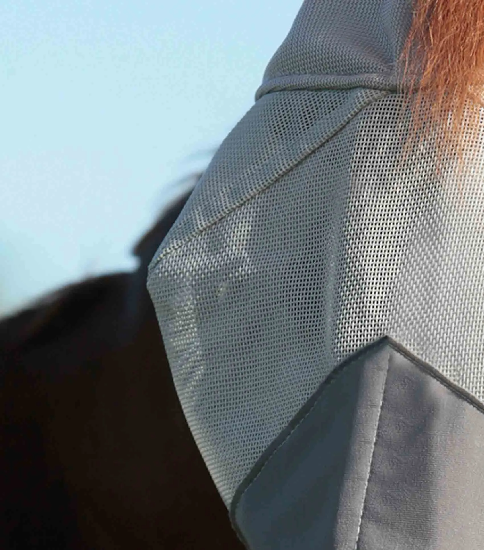 Buster Fly Mask Standard   Silver