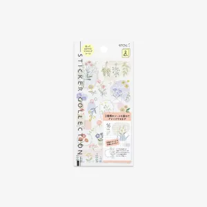 CALENDAR STICKERS TWO SHEETS // FLOWERS