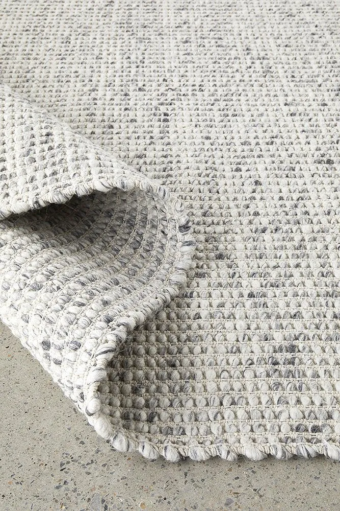 Carlos 400X300cm Felted Wool Rug - Grey