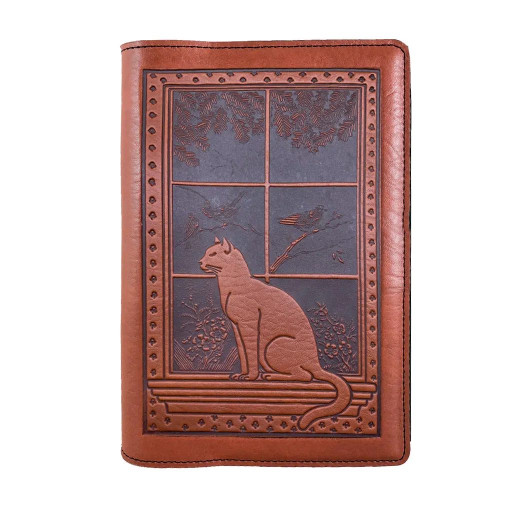 Cat in Window Pocket Notebook Cover