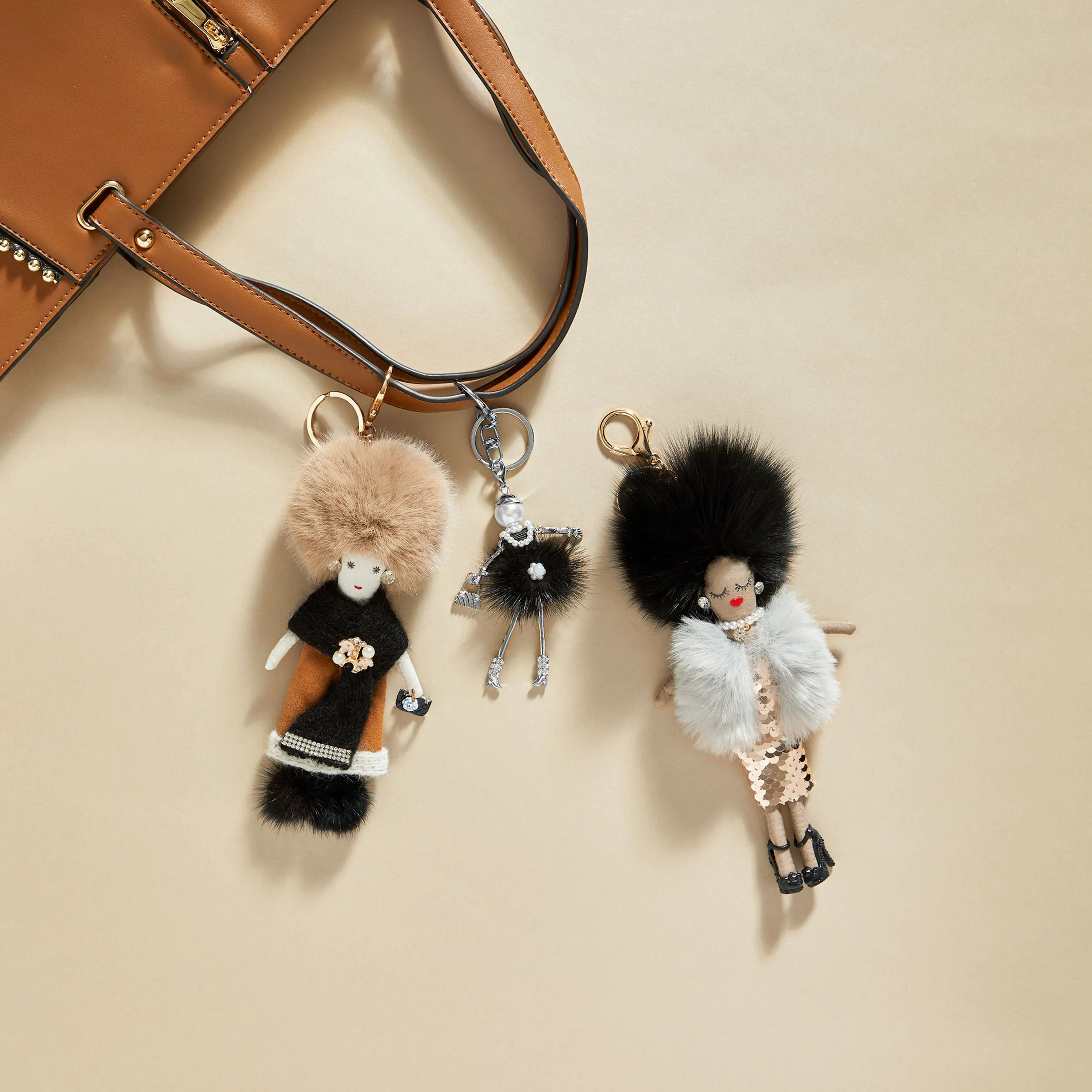 Charming Ladies Key Fob   Bag Charm - Ruth