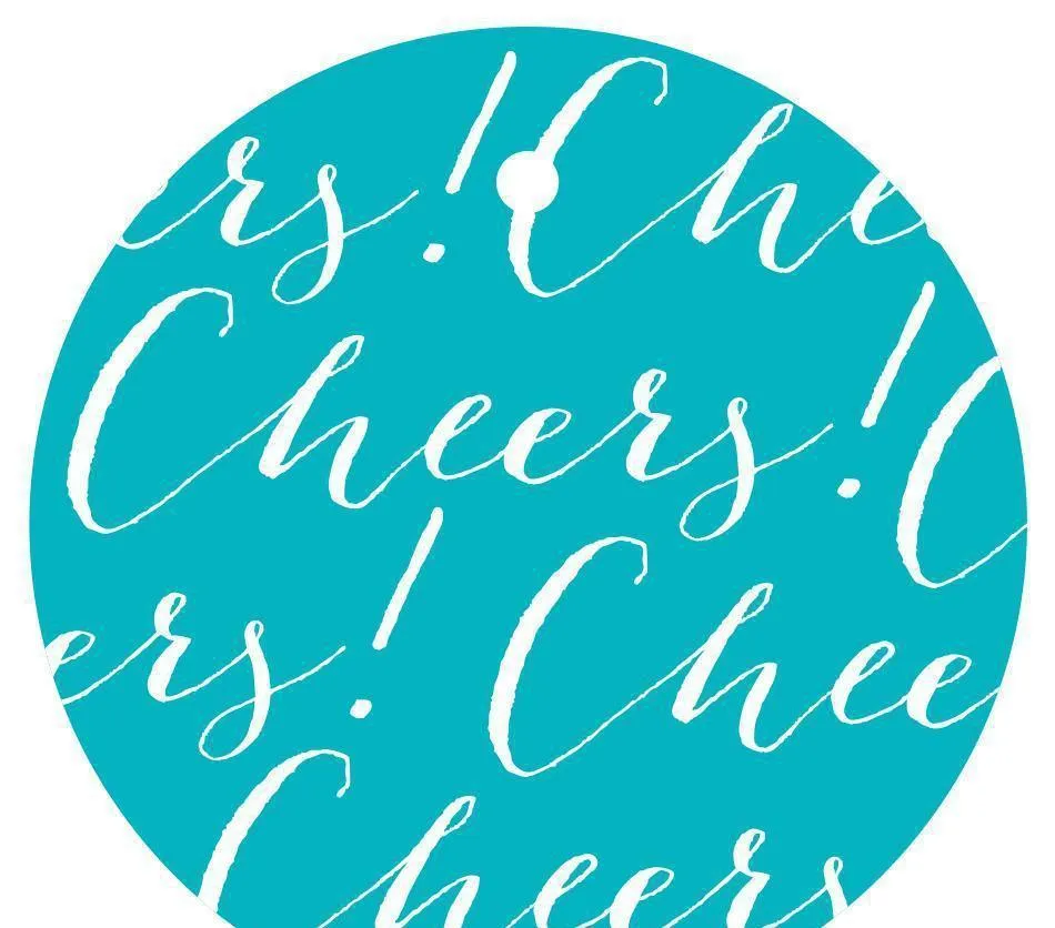 Cheers! Circle Gift Tags, Chic Style