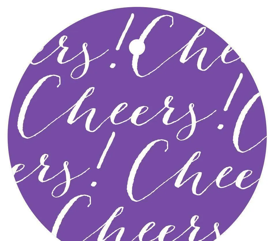 Cheers! Circle Gift Tags, Chic Style
