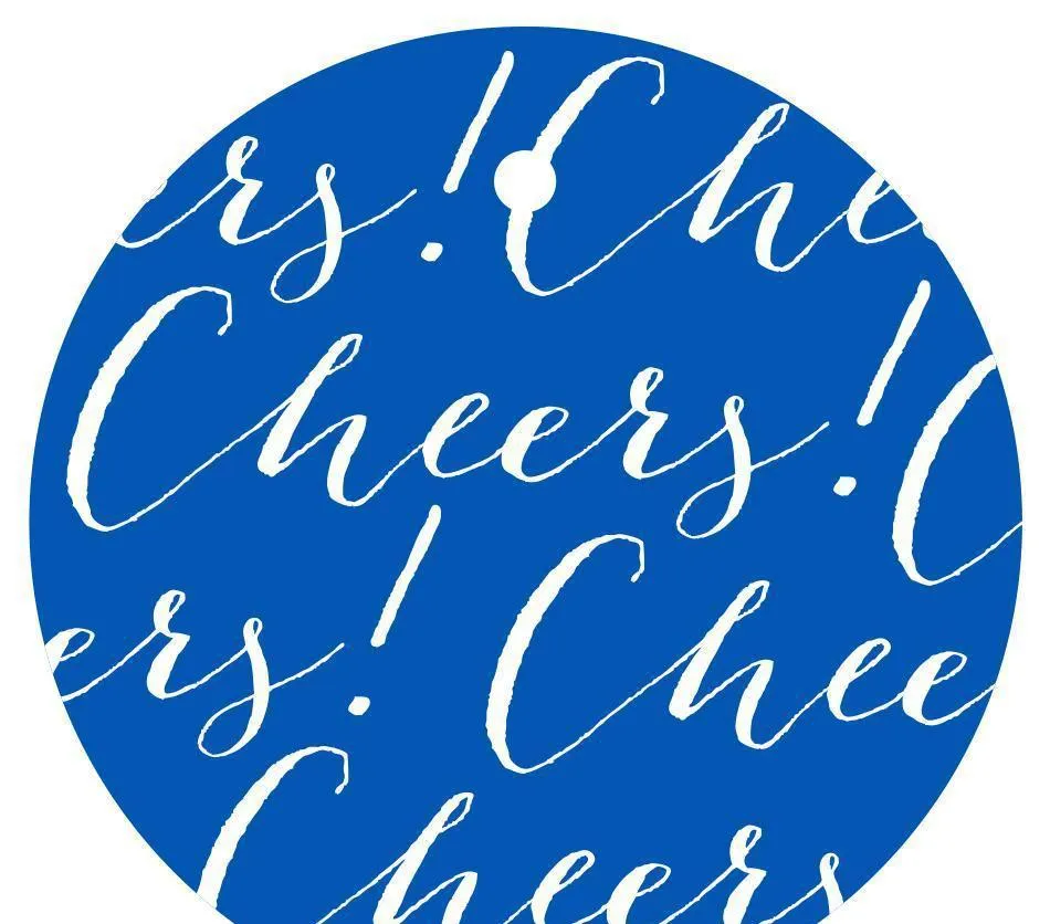 Cheers! Circle Gift Tags, Chic Style