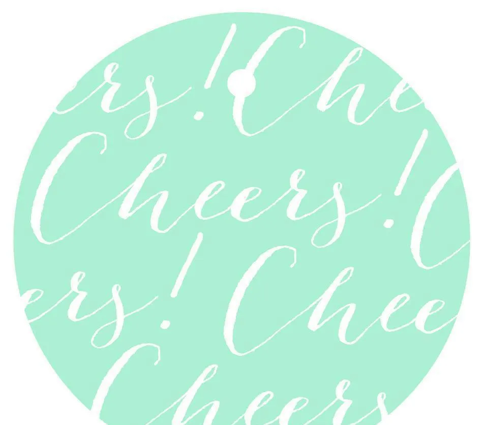 Cheers! Circle Gift Tags, Chic Style