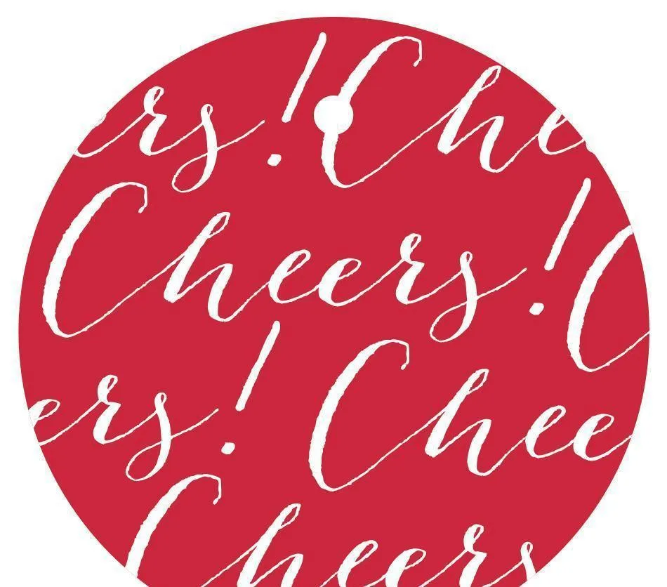 Cheers! Circle Gift Tags, Chic Style