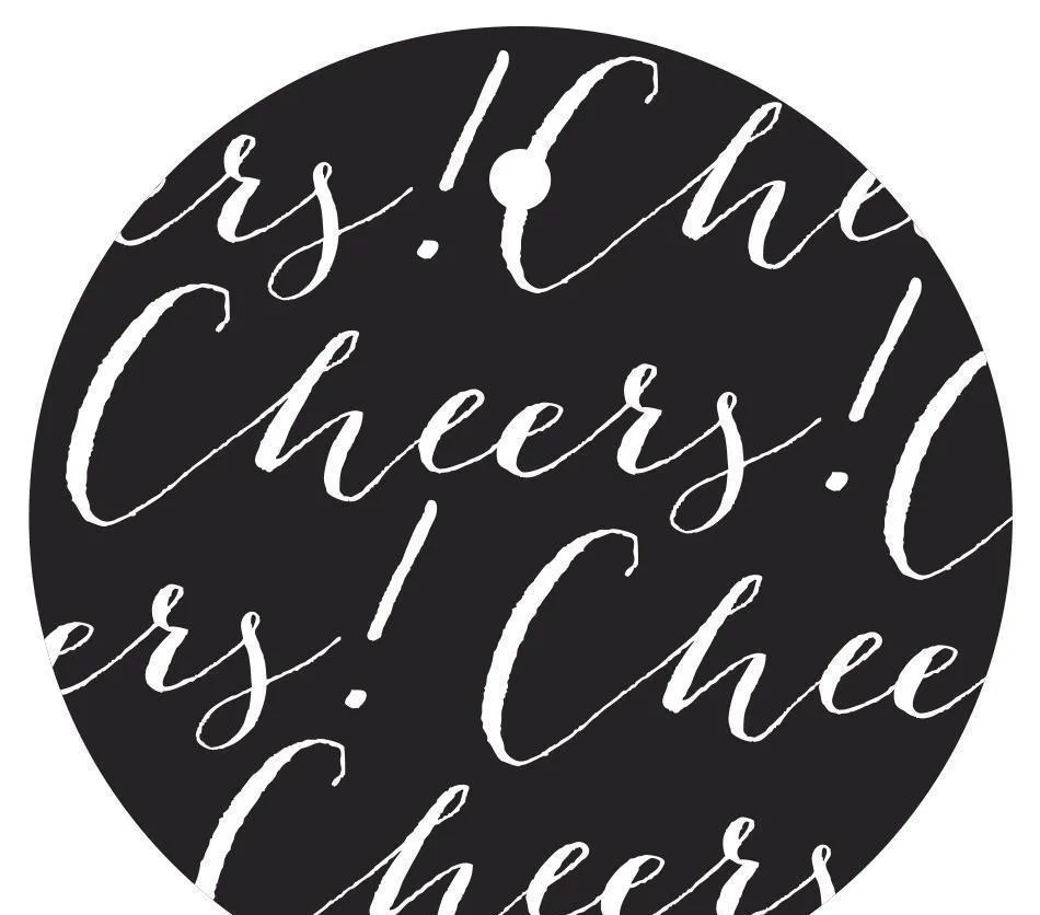 Cheers! Circle Gift Tags, Chic Style