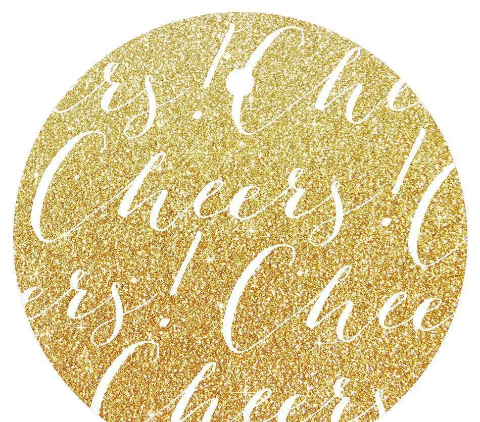 Cheers! Circle Gift Tags, Chic Style